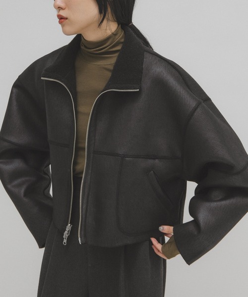 ジャケット・アウター KWF 楽天市場】【SALE／50%OFF】フロントリボン中綿ジャケット KBF