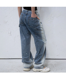 AVANDRESS（アバンドレス ）の「Painting Hammer Wide Pants LIGHT BLUE（デニムパンツ）」