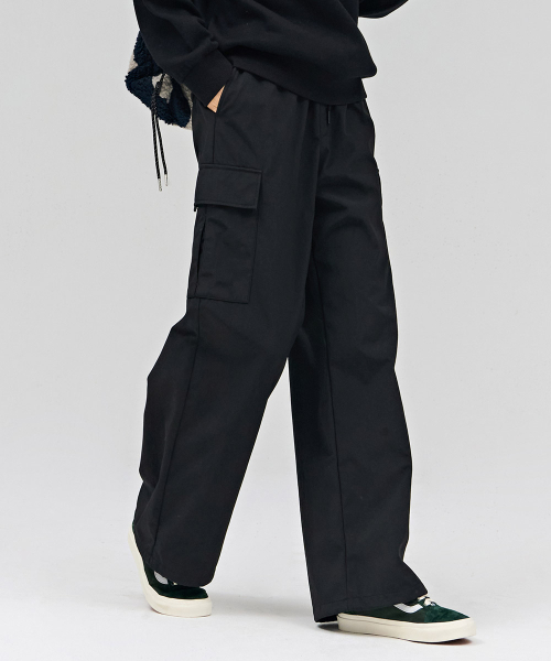 CHASECULT(チェイスカルト)の「レディース ワイドボンディングカーゴパンツ-ブラック(スウェットパンツ・レディース・ブラック・70/67)」の1枚目の写真