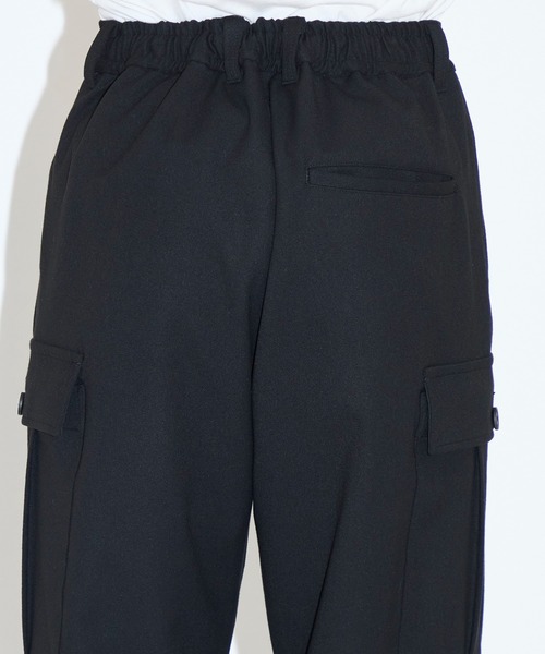 CITY TOKYO（シティトウキョウ）の「【CITY TOKYO/シティートーキョー】ﾀﾞﾌﾞﾙﾌﾗﾉｶｰｺﾞﾊﾟﾝﾂ（カーゴパンツ・メンズ・ブラック/カーキ・2/1）」の8枚目の写真