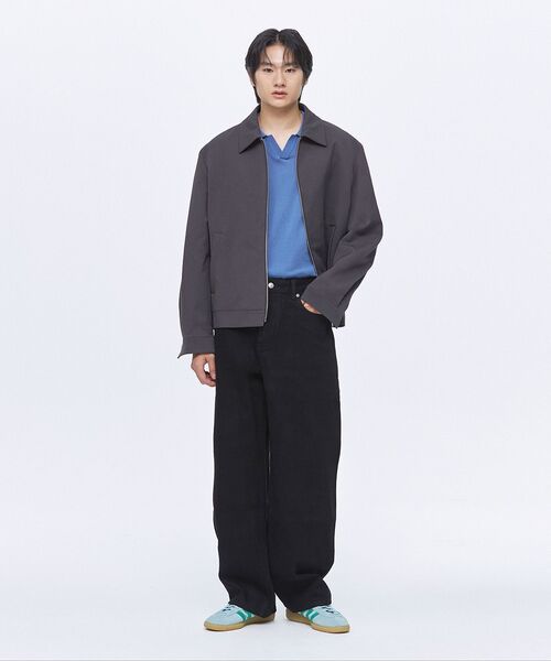MUSINSA STANDARD（ムシンサスタンダード）の「クールタッチスリットネックニットポロシャツ[ブルーグレー]（ニット/セーター・メンズ・その他・XX-LARGE/LARGE/MEDIUM/SMALL/X-LARGE）」の7枚目の写真