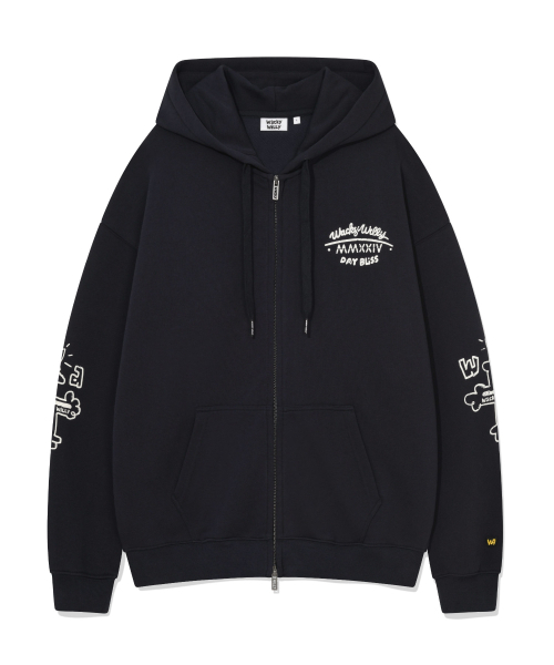 Wacky WiLLy(ワッキーウィリー)の「ヘリテージフードジップアップ (2色)(パーカー・レディース・ネイビー/グレー・SMALL/MEDIUM/LARGE/X-LARGE)」の5枚目の写真
