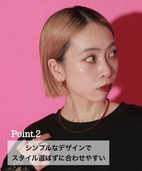 PAGEBOY(ページボーイ)の「【mei企画/WEB限定】ビーズネックレス(ネックレス・レディース・ブラック/レッド・FREE)」の21枚目の写真