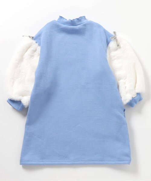 apres les cours(アプレレクール)の「【あったか/WEB限定】裏シャギー袖ボアワンピース(ワンピース・キッズ・ピンク/グレー/サックスブルー・80/90/100/110/120/130/140)」の20枚目の写真