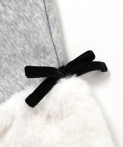 apres les cours(アプレレクール)の「【あったか/WEB限定】裏シャギー袖ボアワンピース(ワンピース・キッズ・ピンク/グレー/サックスブルー・80/90/100/110/120/130/140)」の21枚目の写真