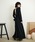 LAULEN�i���[�����j�́uback open gather long dress /�o�b�N�I�[�v���M���U�[�����O�h���X�i�����s�[�X�j�v�b�u���b�N