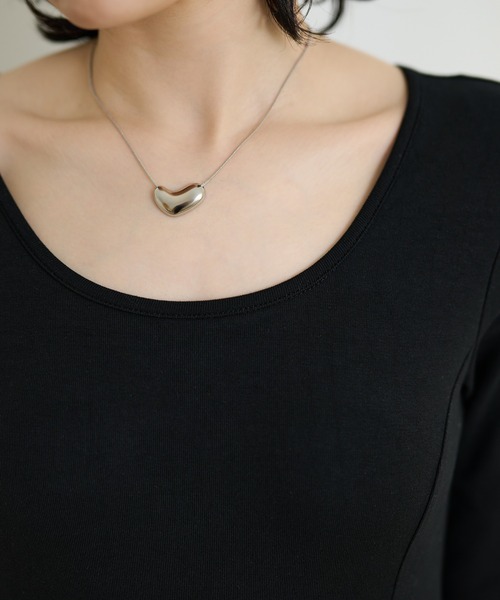 LAULEN（ローレン）の「back open gather long dress /バックオープンギャザーロングドレス（ワンピース・レディース・チャコールグレー/ブラック・FREE）」の12枚目の写真