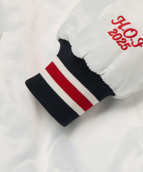 WKNDRS(ウィーキャンドース)の「CLASSIC BASEBALL JK (WHITE)(スタジャン・レディース・その他・X-LARGE/MEDIUM/LARGE)」の4枚目の写真