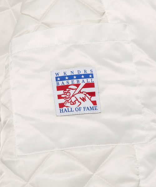 WKNDRS(ウィーキャンドース)の「CLASSIC BASEBALL JK (WHITE)(スタジャン・レディース・その他・X-LARGE/MEDIUM/LARGE)」の6枚目の写真