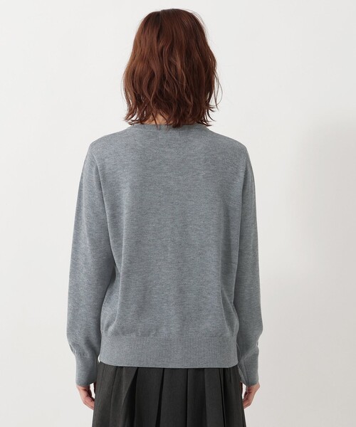 Afternoon Tea（アフタヌーンティー）の「フラワージャカードカーディガン（カーディガン/ボレロ・レディース・ネイビー/グレー・MEDIUM）」の3枚目の写真