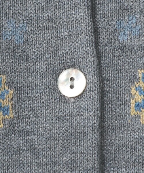 Afternoon Tea（アフタヌーンティー）の「フラワージャカードカーディガン（カーディガン/ボレロ・レディース・ネイビー/グレー・MEDIUM）」の7枚目の写真