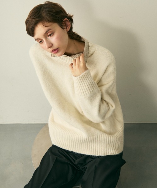 full/fill.（フルフィル）の「natural check shirt / ナチュラルチェックシャツ（シャツ/ブラウス・レディース・ブラウン/ブルー・FREE）」の19枚目の写真