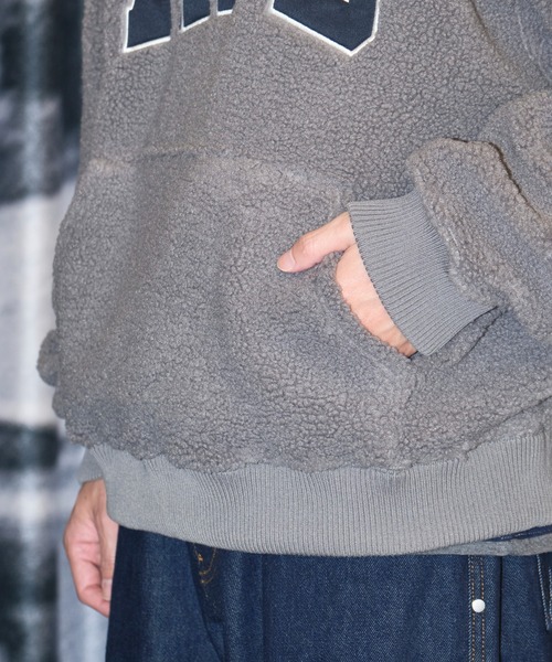 AFB（エーエフビー）の「CLASSIC LOGO BOA HOODIE/ボアフーディ/AFB（パーカー・メンズ・ネイビー/グレー・M/L）」の11枚目の写真