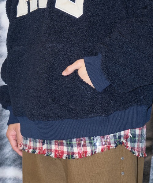 AFB（エーエフビー）の「CLASSIC LOGO BOA HOODIE/ボアフーディ/AFB（パーカー・メンズ・ネイビー/グレー・M/L）」の21枚目の写真