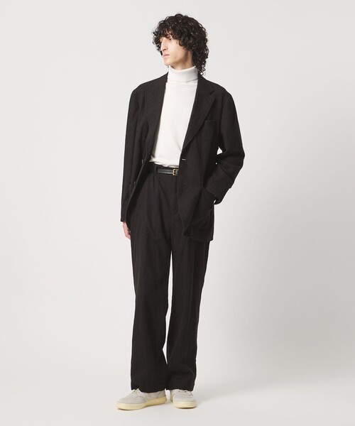 District(ディストリクト)の「<District>シュリンク サージ シングル2ボタン テーラードジャケット(テーラードジャケット・メンズ・ダークブラウン/ネイビー・S/M/L/XL)」の4枚目の写真