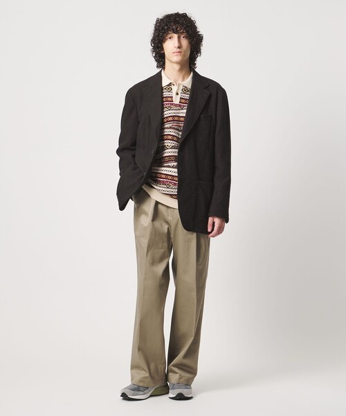 District(ディストリクト)の「<District>シュリンク サージ シングル2ボタン テーラードジャケット(テーラードジャケット・メンズ・ダークブラウン/ネイビー・S/M/L/XL)」の5枚目の写真