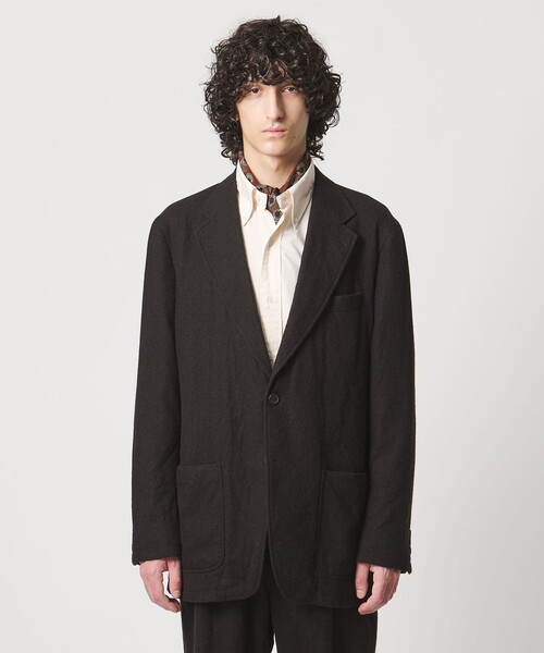 District(ディストリクト)の「<District>シュリンク サージ シングル2ボタン テーラードジャケット(テーラードジャケット・メンズ・ダークブラウン/ネイビー・S/M/L/XL)」の6枚目の写真