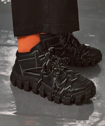 MAISON SPECIAL（メゾンスペシャル）の「《UNISEX》【SPECIAL SHOES FACTORY COLLABORATION】Rattling Sole Mid-cut Sneakers/ラトリングソールミドルカットスニーカー【MAISON SPECIAL/メゾンスペシャル】（スニーカー）」