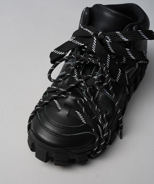 MAISON SPECIAL（メゾンスペシャル）の「《UNISEX》【SPECIAL SHOES FACTORY COLLABORATION】Rattling Sole Mid-cut Sneakers/ラトリングソールミドルカットスニーカー【MAISON SPECIAL/メゾンスペシャル】（スニーカー・メンズ・ブラック/その他1・26.5/27.5/28.5/25.5）」の8枚目の写真