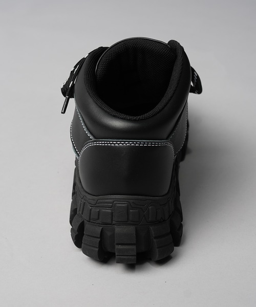 MAISON SPECIAL（メゾンスペシャル）の「《UNISEX》【SPECIAL SHOES FACTORY COLLABORATION】Rattling Sole Mid-cut Sneakers/ラトリングソールミドルカットスニーカー【MAISON SPECIAL/メゾンスペシャル】（スニーカー・メンズ・ブラック/その他1・26.5/27.5/28.5/25.5）」の9枚目の写真