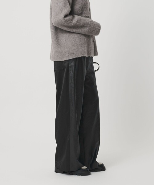 BEAUTY&YOUTH UNITED ARROWS(ビューティーアンドユースユナイテッドアローズ)の「ポリエステル 2トーンサテン ドロストパンツ ウォッシャブル(その他パンツ・レディース・ブラック/ダークブラウン・S/M)」の8枚目の写真