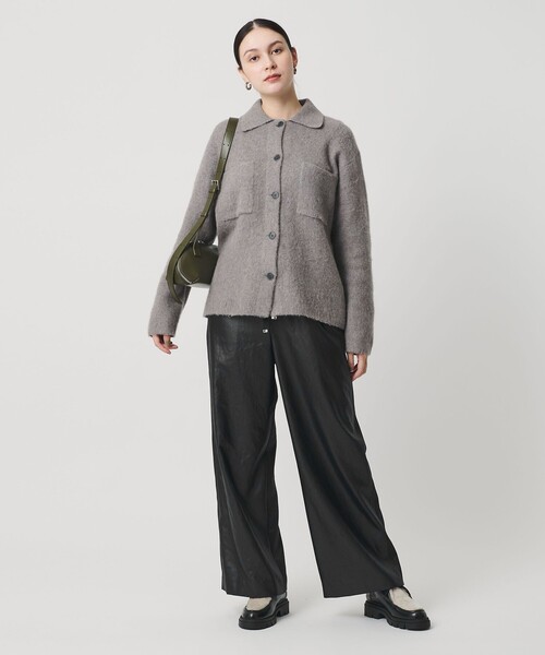 BEAUTY&YOUTH UNITED ARROWS(ビューティーアンドユースユナイテッドアローズ)の「ポリエステル 2トーンサテン ドロストパンツ ウォッシャブル(その他パンツ・レディース・ブラック/ダークブラウン・S/M)」の9枚目の写真