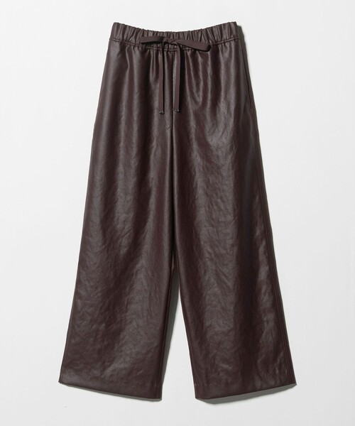 BEAUTY&YOUTH UNITED ARROWS(ビューティーアンドユースユナイテッドアローズ)の「ポリエステル 2トーンサテン ドロストパンツ ウォッシャブル(その他パンツ・レディース・ブラック/ダークブラウン・S/M)」の13枚目の写真