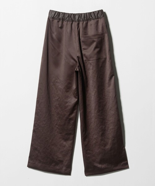 BEAUTY&YOUTH UNITED ARROWS(ビューティーアンドユースユナイテッドアローズ)の「ポリエステル 2トーンサテン ドロストパンツ ウォッシャブル(その他パンツ・レディース・ブラック/ダークブラウン・S/M)」の14枚目の写真