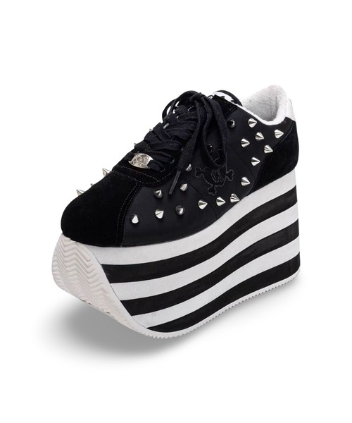 スタッズ ストライプ厚底スニーカー Charla Tedrick│Jeffrey Campbell