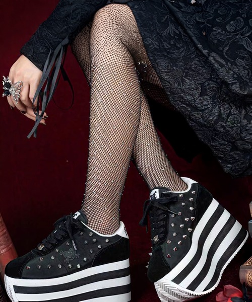 スタッズ ストライプ厚底スニーカー Charla Tedrick│Jeffrey Campbell