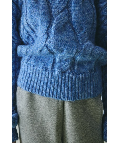 HeRIN.CYE(ヘリンドットサイ)の「Mix knit tops ミックスニットトップス(ニット/セーター・レディース・ライトブラウン/ライトブルー/ライトピンク・FREE)」の15枚目の写真