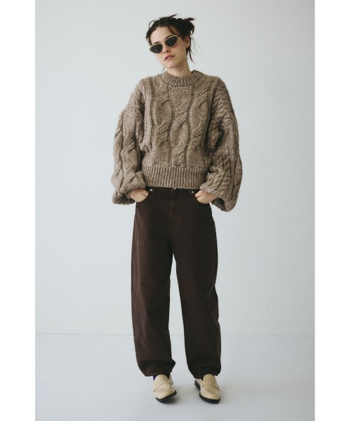 HeRIN.CYE(ヘリンドットサイ)の「Mix knit tops ミックスニットトップス(ニット/セーター・レディース・ライトブラウン/ライトブルー/ライトピンク・FREE)」の16枚目の写真