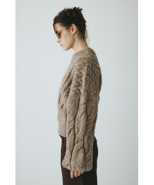 HeRIN.CYE(ヘリンドットサイ)の「Mix knit tops ミックスニットトップス(ニット/セーター・レディース・ライトブラウン/ライトブルー/ライトピンク・FREE)」の17枚目の写真