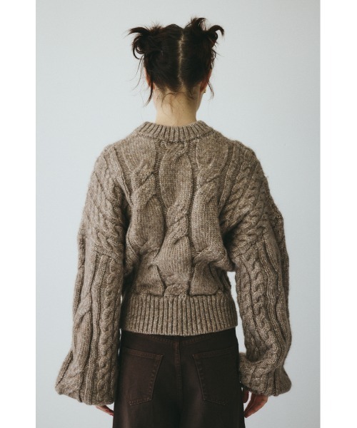 HeRIN.CYE(ヘリンドットサイ)の「Mix knit tops ミックスニットトップス(ニット/セーター・レディース・ライトブラウン/ライトブルー/ライトピンク・FREE)」の18枚目の写真