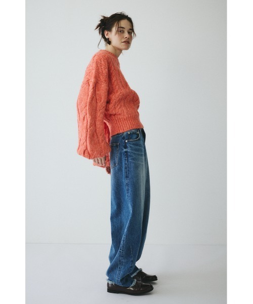 HeRIN.CYE(ヘリンドットサイ)の「Mix knit tops ミックスニットトップス(ニット/セーター・レディース・ライトブラウン/ライトブルー/ライトピンク・FREE)」の9枚目の写真