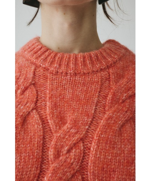 HeRIN.CYE(ヘリンドットサイ)の「Mix knit tops ミックスニットトップス(ニット/セーター・レディース・ライトブラウン/ライトブルー/ライトピンク・FREE)」の14枚目の写真