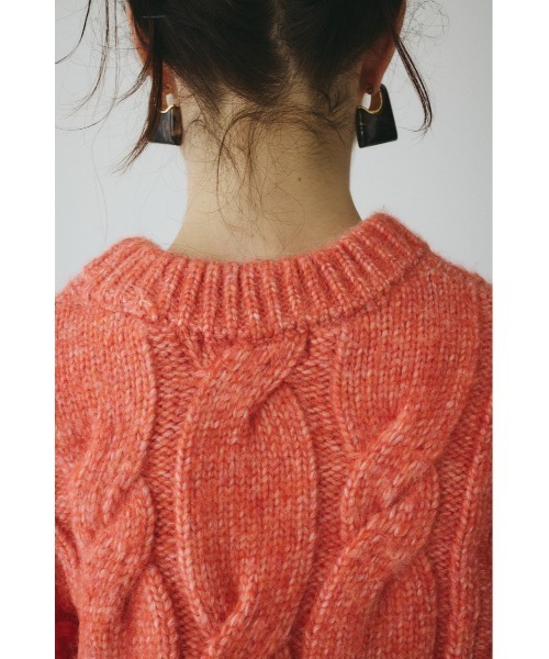 HeRIN.CYE(ヘリンドットサイ)の「Mix knit tops ミックスニットトップス(ニット/セーター・レディース・ライトブラウン/ライトブルー/ライトピンク・FREE)」の7枚目の写真