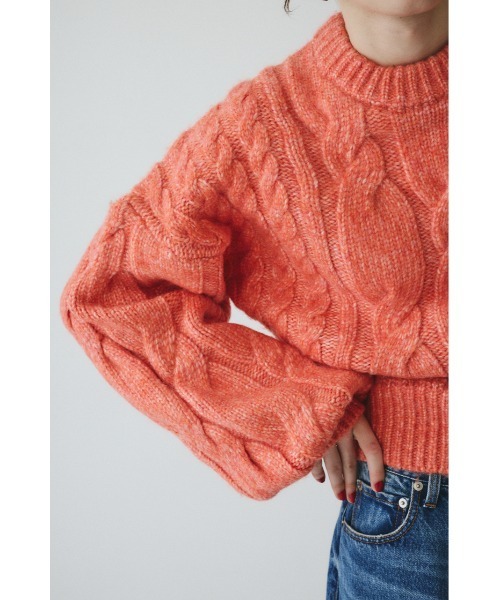 HeRIN.CYE(ヘリンドットサイ)の「Mix knit tops ミックスニットトップス(ニット/セーター・レディース・ライトブラウン/ライトブルー/ライトピンク・FREE)」の8枚目の写真