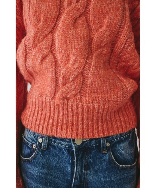 HeRIN.CYE(ヘリンドットサイ)の「Mix knit tops ミックスニットトップス(ニット/セーター・レディース・ライトブラウン/ライトブルー/ライトピンク・FREE)」の5枚目の写真