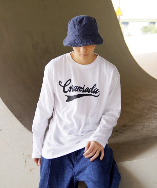 CREAM SODA LAB（クリームソーダラボ）の「アセンティックロゴロングスリーブホワイトブラック（Tシャツ/カットソー・メンズ・その他・LARGE/MEDIUM/X-LARGE/XX-LARGE）」の5枚目の写真