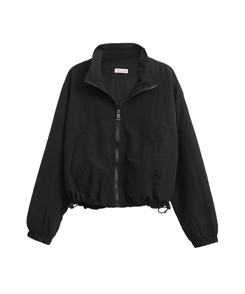 SLOWLOLLI(スローローリ)の「Wind breaker jumper(ナイロンジャケット・レディース・ホワイト/ブラック・FREE)」の2枚目の写真
