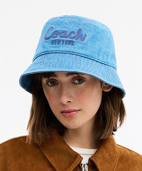 COACH シグネチャー　ジャカード　バケットハット 新品】COACH コーチ シグネチャー ジャカード バケットハット グレー