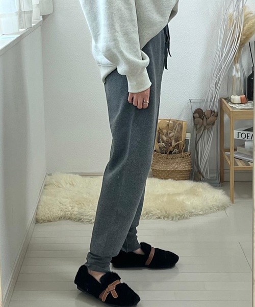 aquagarage（アクアガレージ）の「ニットジョガーパンツ（その他パンツ・レディース・チャコール/アイボリー/ブラック・L/M）」の18枚目の写真