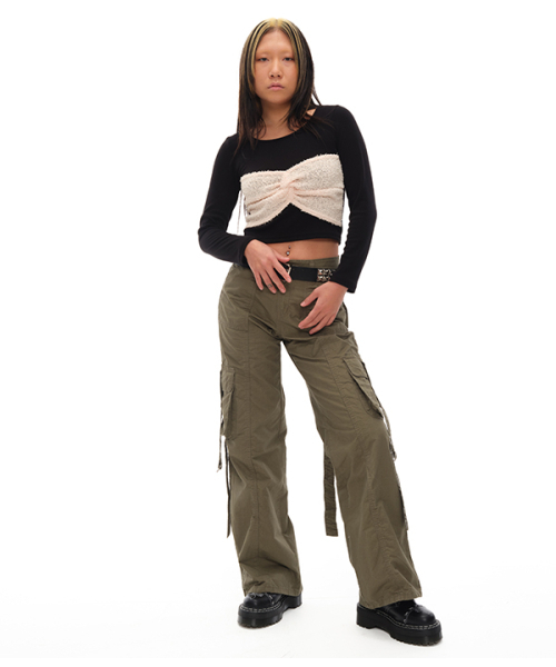 youthbath(ユースバース)の「POKET STRING CARGO PANTS_KHAKI(その他パンツ・レディース・その他・MEDIUM/SMALL/LARGE)」の5枚目の写真