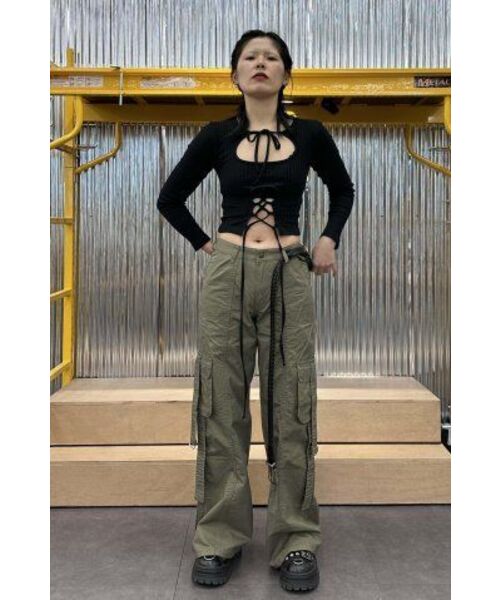 youthbath(ユースバース)の「POKET STRING CARGO PANTS_KHAKI(その他パンツ・レディース・その他・MEDIUM/SMALL/LARGE)」の16枚目の写真
