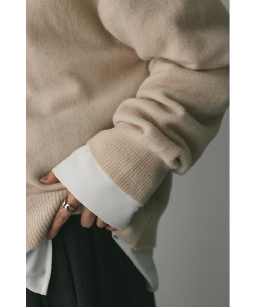 STYLEMIXER（スタイルミキサー）の「ウールニットカーディガン（カーディガン/ボレロ・レディース・ブルー/アイボリー/キャメル・FREE）」の4枚目の写真