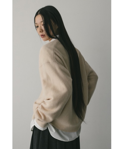 STYLEMIXER（スタイルミキサー）の「ウールニットカーディガン（カーディガン/ボレロ・レディース・ブルー/アイボリー/キャメル・FREE）」の5枚目の写真