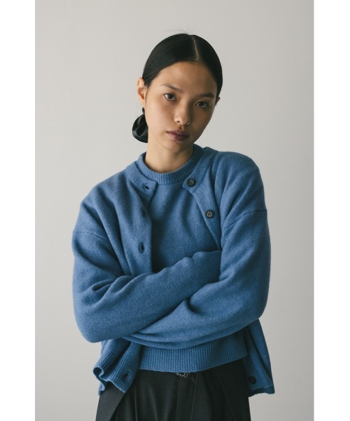 STYLEMIXER（スタイルミキサー）の「ウールニットカーディガン（カーディガン/ボレロ・レディース・ブルー/アイボリー/キャメル・FREE）」の20枚目の写真