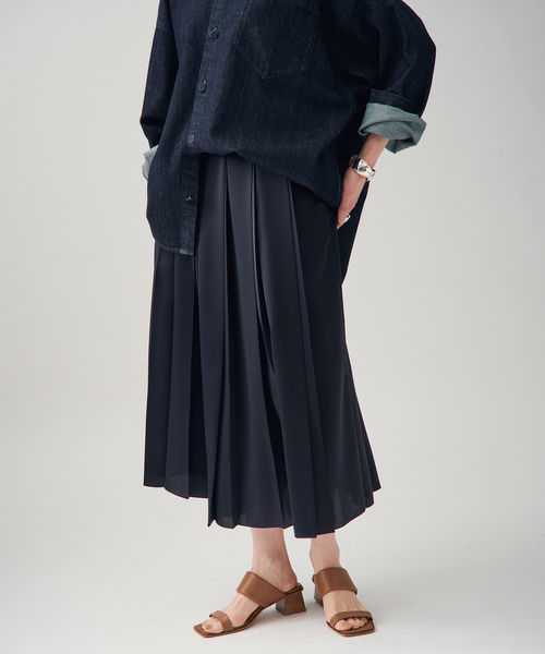 追加》サテンプリーツスカート（スカート）｜VERMEIL par iena