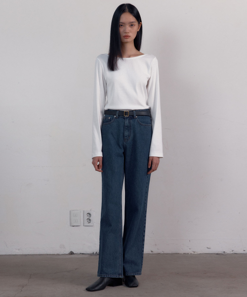 38COMEONCOMMON(38カモンコモン)の「Symbol Boat-neck Long Sleeve T-Shirts (White)(Tシャツ/カットソー・レディース・その他・FREE)」の3枚目の写真